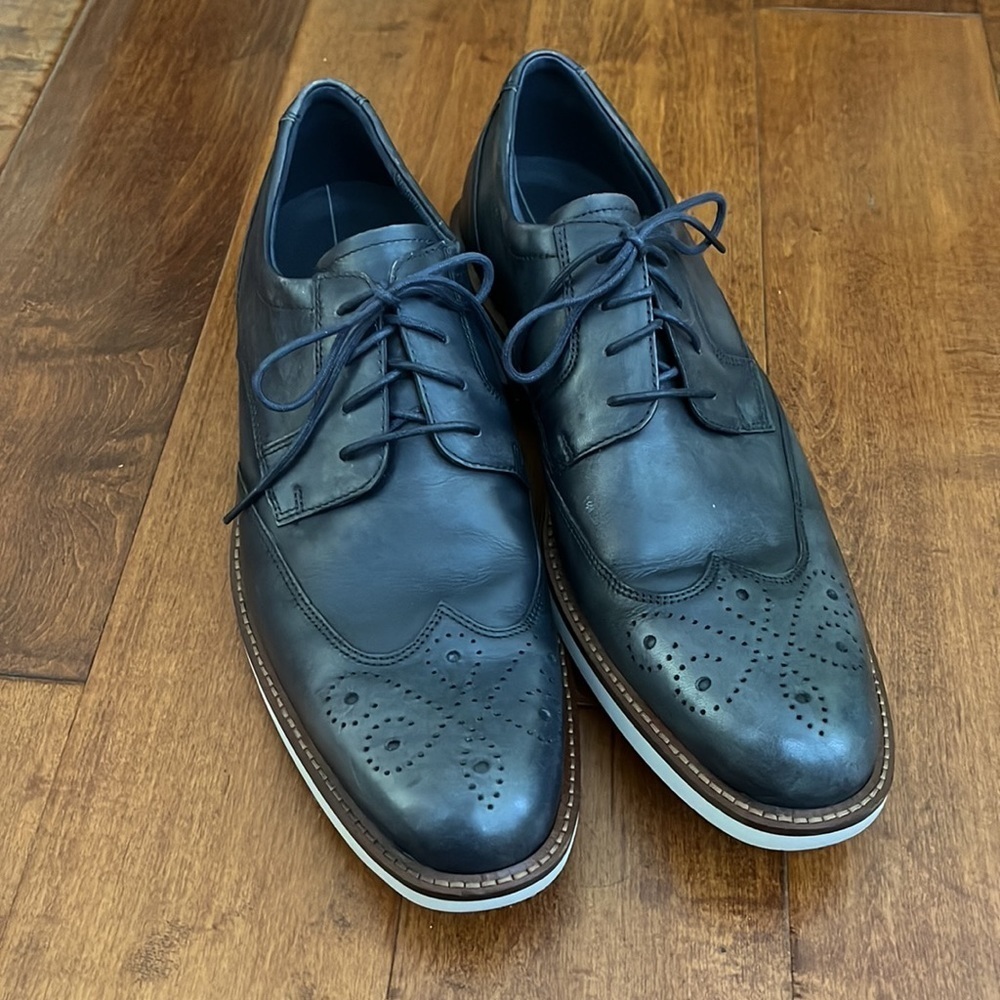 Ecco Biarritz Brogue Derby Shoes - Picture 3 of 14